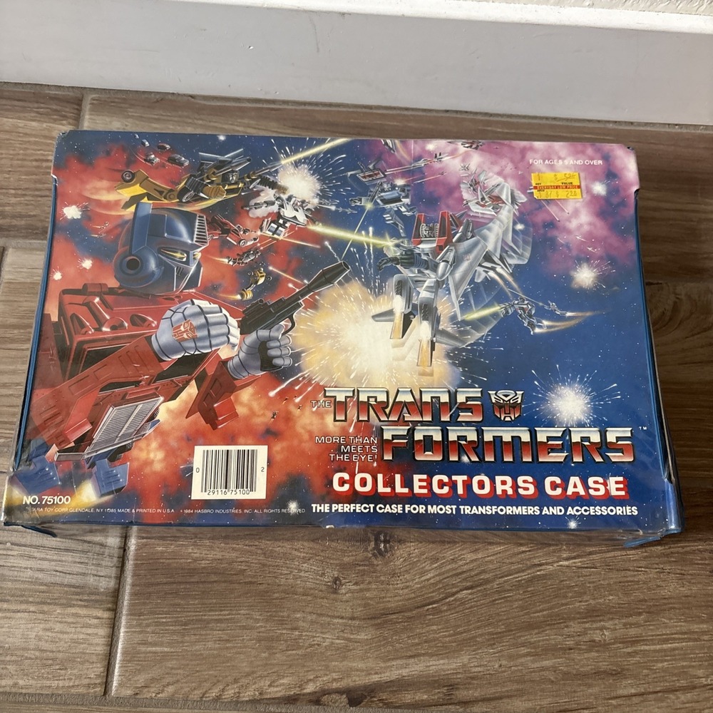 1984 Vintage Transformers Collectors Case G1 w/ Inner Storage Tray